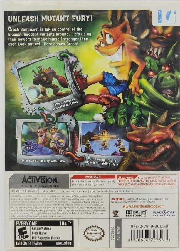 Crash Bandicoot: Mind Over Mutant (Wii) (gamerip) (2008) MP3